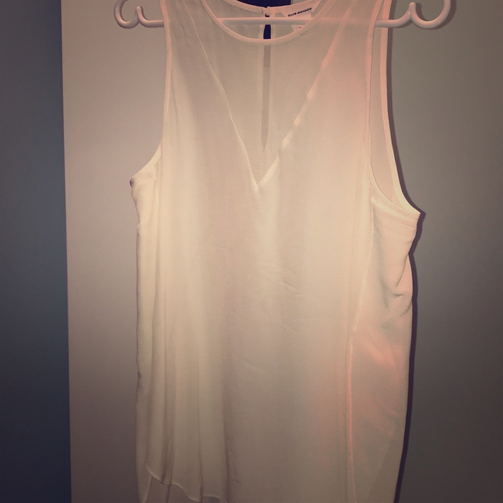 White dressy tank